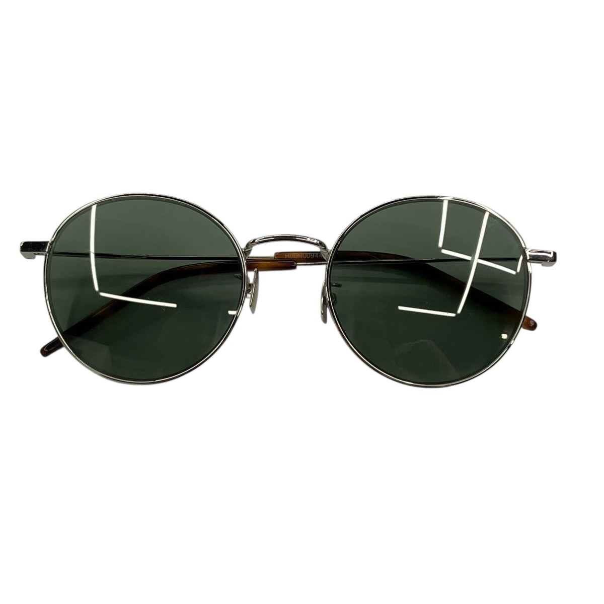 【中古】Saint Laurent Paris ラウンドフレームサングラス HOUN009440 しろがね色 【040626】（サンローランパリ）