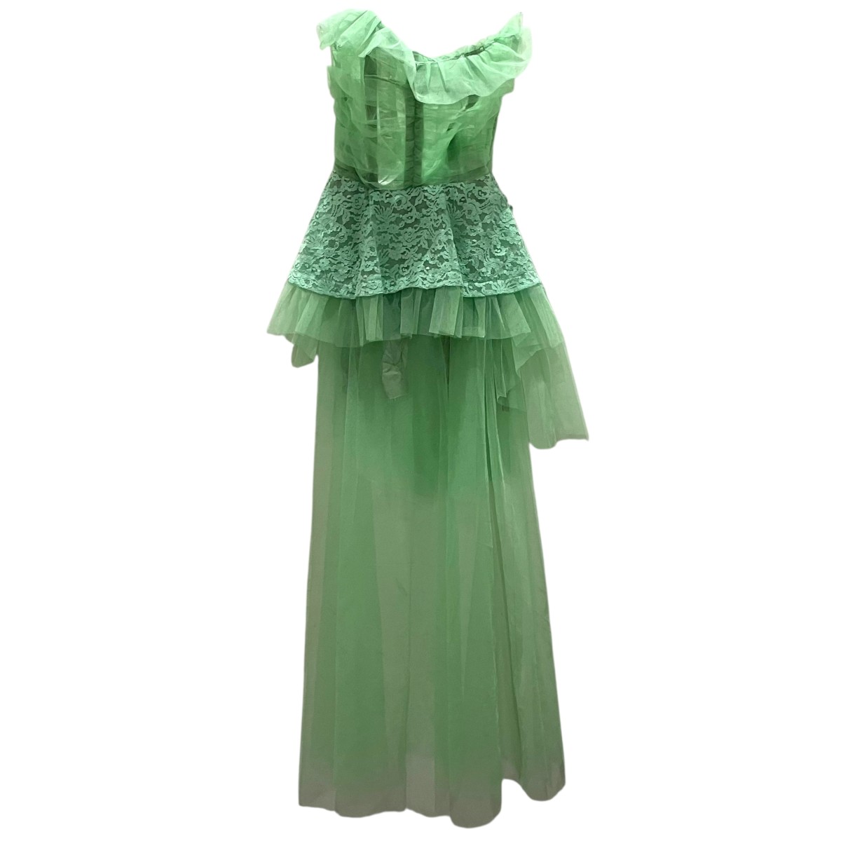 【中古】Martin Margiela レースドレスワンピース S29DGH0003 黄緑 大きさ：36 【040626】（マルタンマルジェラ）