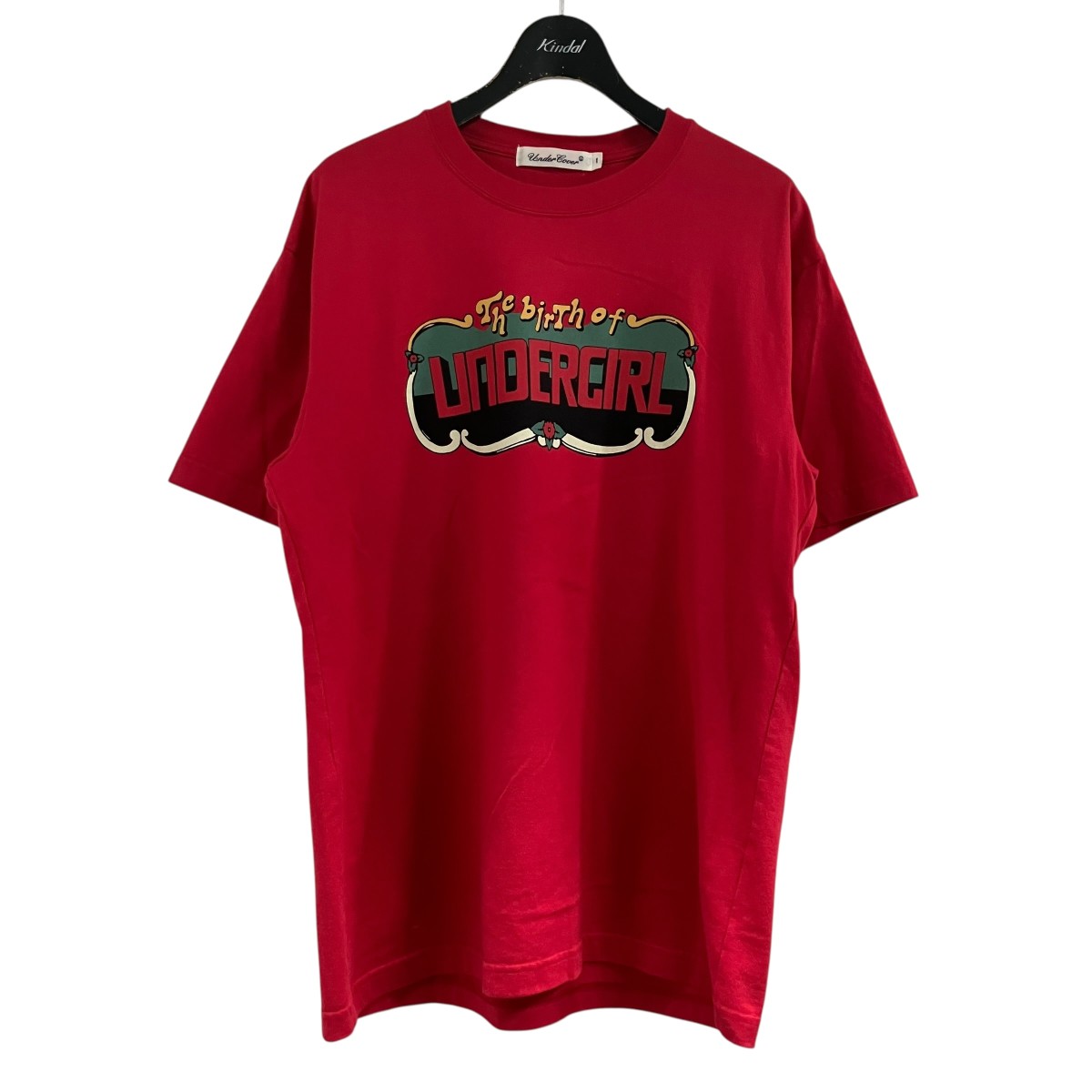 【中古】UNDERCOVER グラフィック刷り上げるティーシャツ 赤いこと 大いさ：1 【040626】（アンダー取りまかなう）