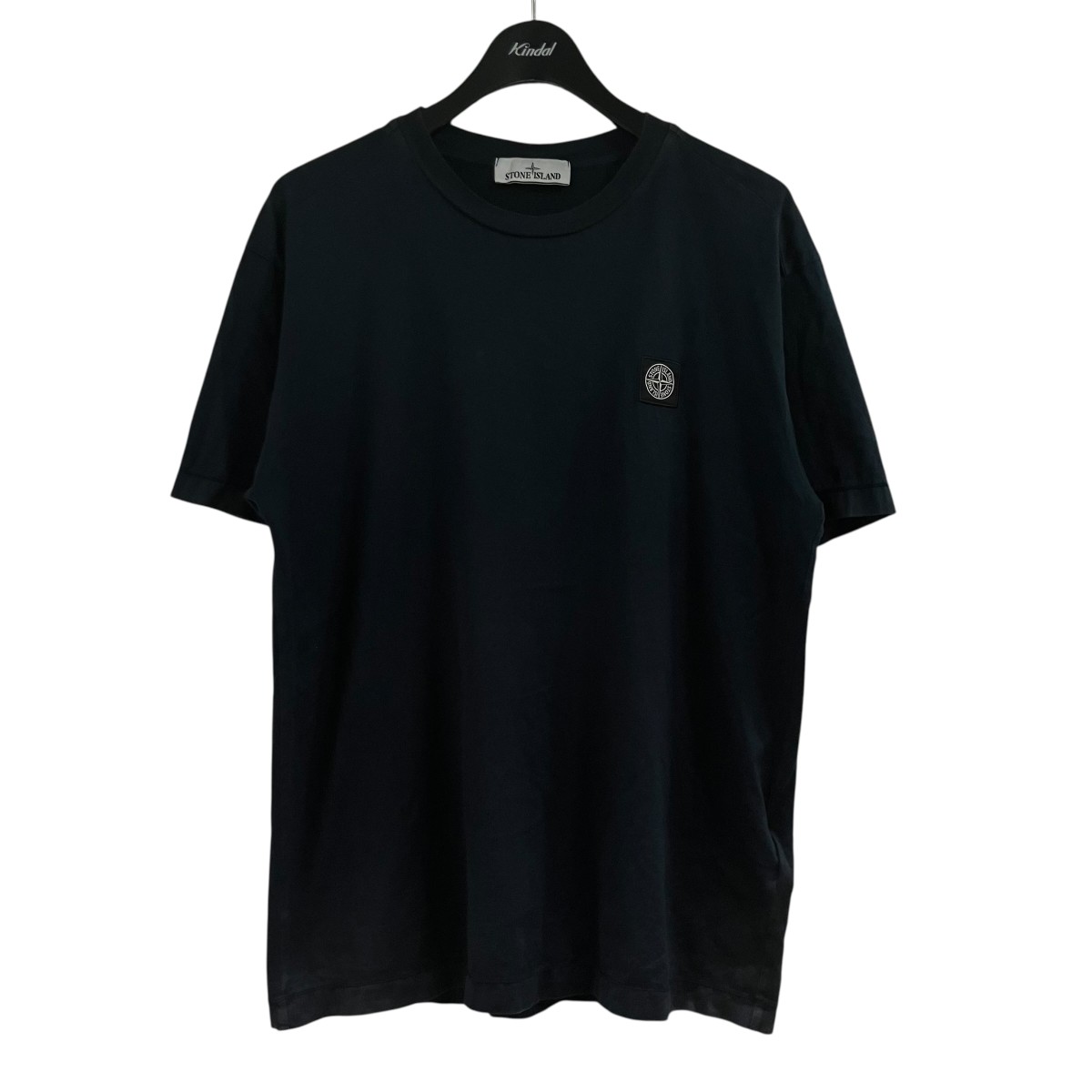 【中古】STONE ISLAND ロゴタイプ紋章Ｔシャツ 米国海軍 大きさ：L 【040626】（ストーンアイランド）