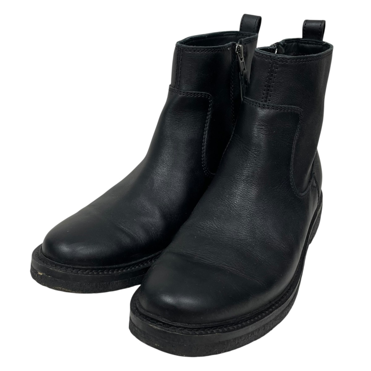 【中古】CLARKS サイドジップレザーブーツ Clarkdale Boot クラークデール ブーツ 26183669 黒いこと 大きさ：25.5珊 【040626】（クラークス）