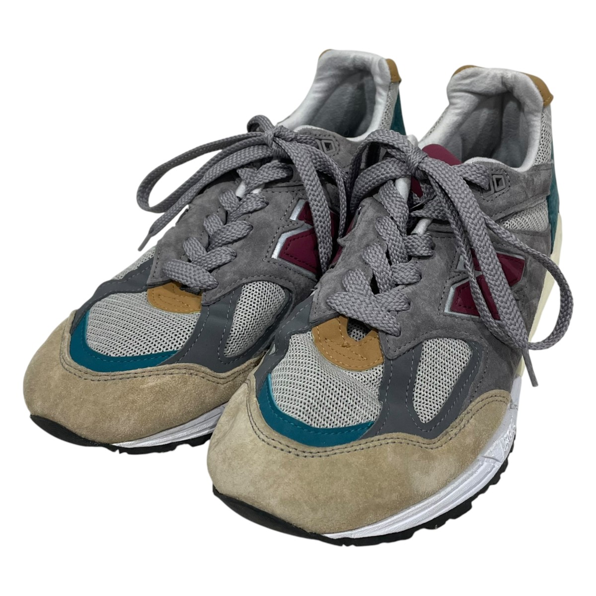 【中古】NEW BALANCE スニーカー M990CP2 MADE IN USA グレー・ベージュ・バーガンディ他 大きさ：29珊 【040626】（ニュー平衡にする）