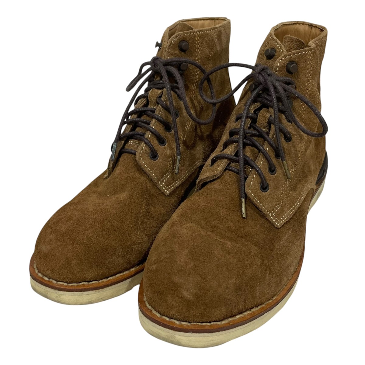 【中古】VISVIM レースアップスウェードブーツ VIRGIL BOOTS-FOLK バージル ブーツ フォルク 赤銅色 大きさ：11 【040626】（ビズビム）