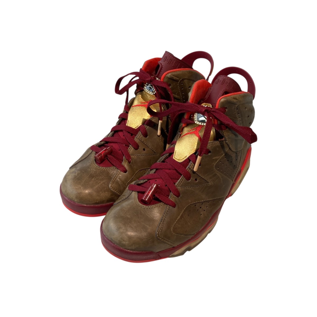 【中古】NIKE Air Jordan 6 Retro Cigar ハイカットスニーカー 384664-250 赤銅色 大きさ：28.5 【040626】（ナイキ）