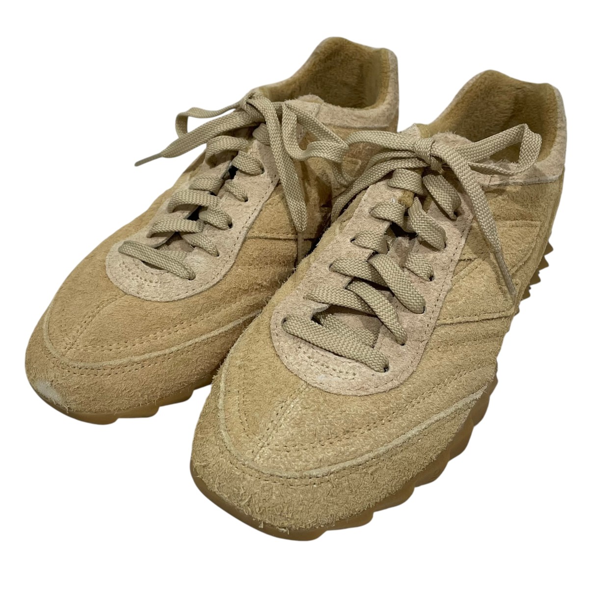 【中古】NEW BALANCE×AURALEE 23SS スニーカー URC30金 タン 大いさ：27糎 【040626】（ニュー平衡にする×オーラリー）