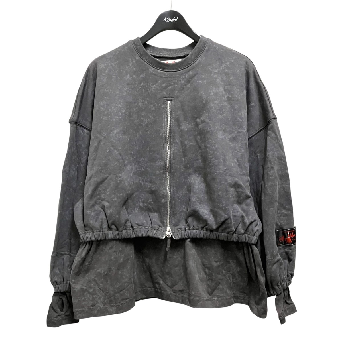 【中古】SYUMAN． Layerd Sweat shirts 花の冠yd風汗水 24aw SY004 薄墨色 大きさ：1 【040626】（シュウマン）