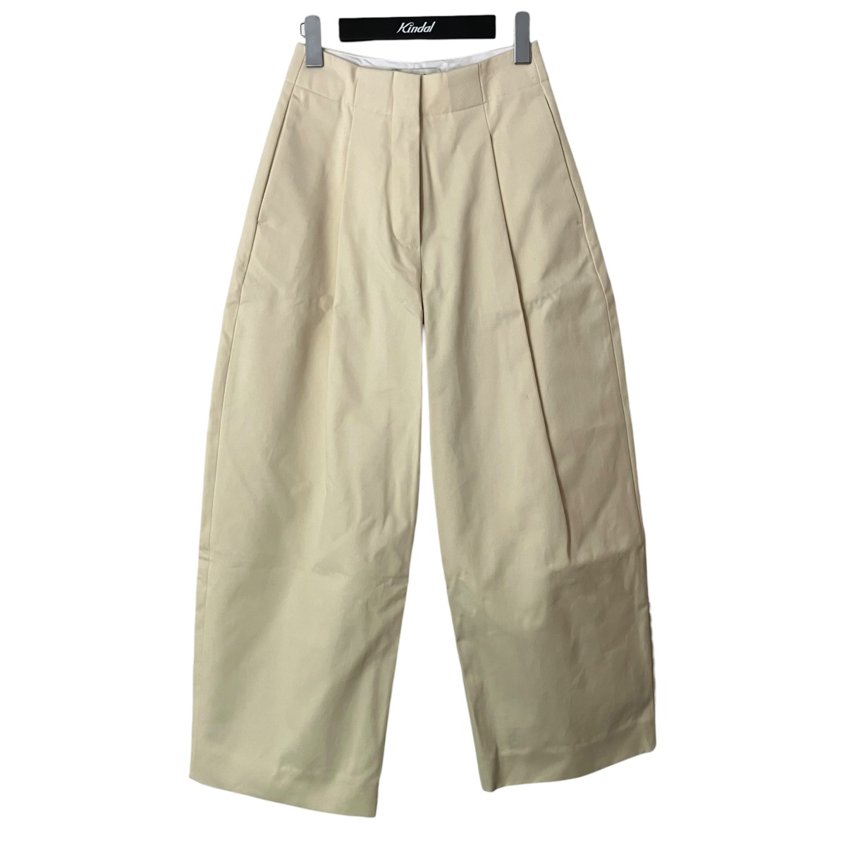 【中古】STUDIO NICHOLSON ワイドチノパンツ 象牙色 大きさ：00 【040626】（スタジオニコルソン）
