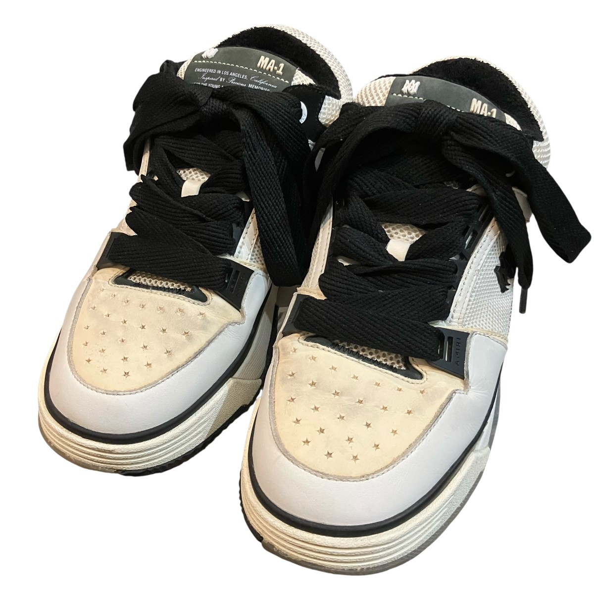 【中古】AMIRI 「MA-1」 スニーカー 白いこと×黒いこと 大きさ：27コマーシャル 【050626】（アミリ）