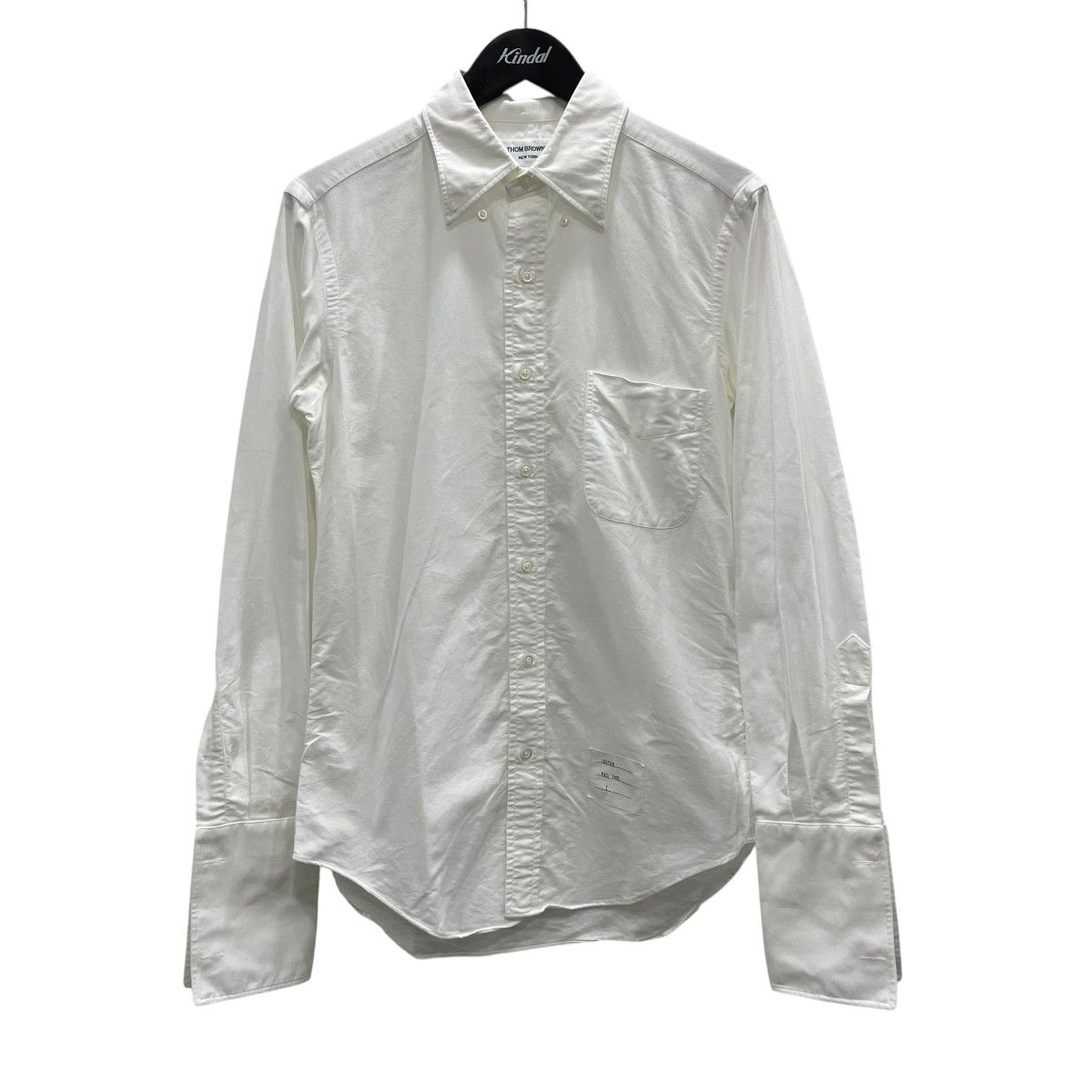 【中古】Thom Browne ボタンダウンシャツ 白いこと 大きさ：1 【050626】（トム・赤銅色）