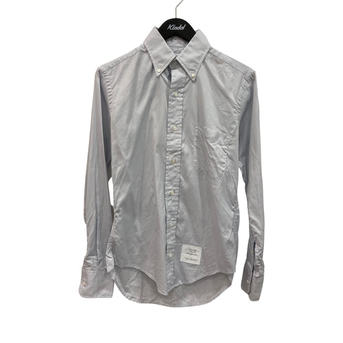 【中古】Thom Browne ボタンダウンシャツ 青色 大きさ：0 【050626】（トム・赤銅色）