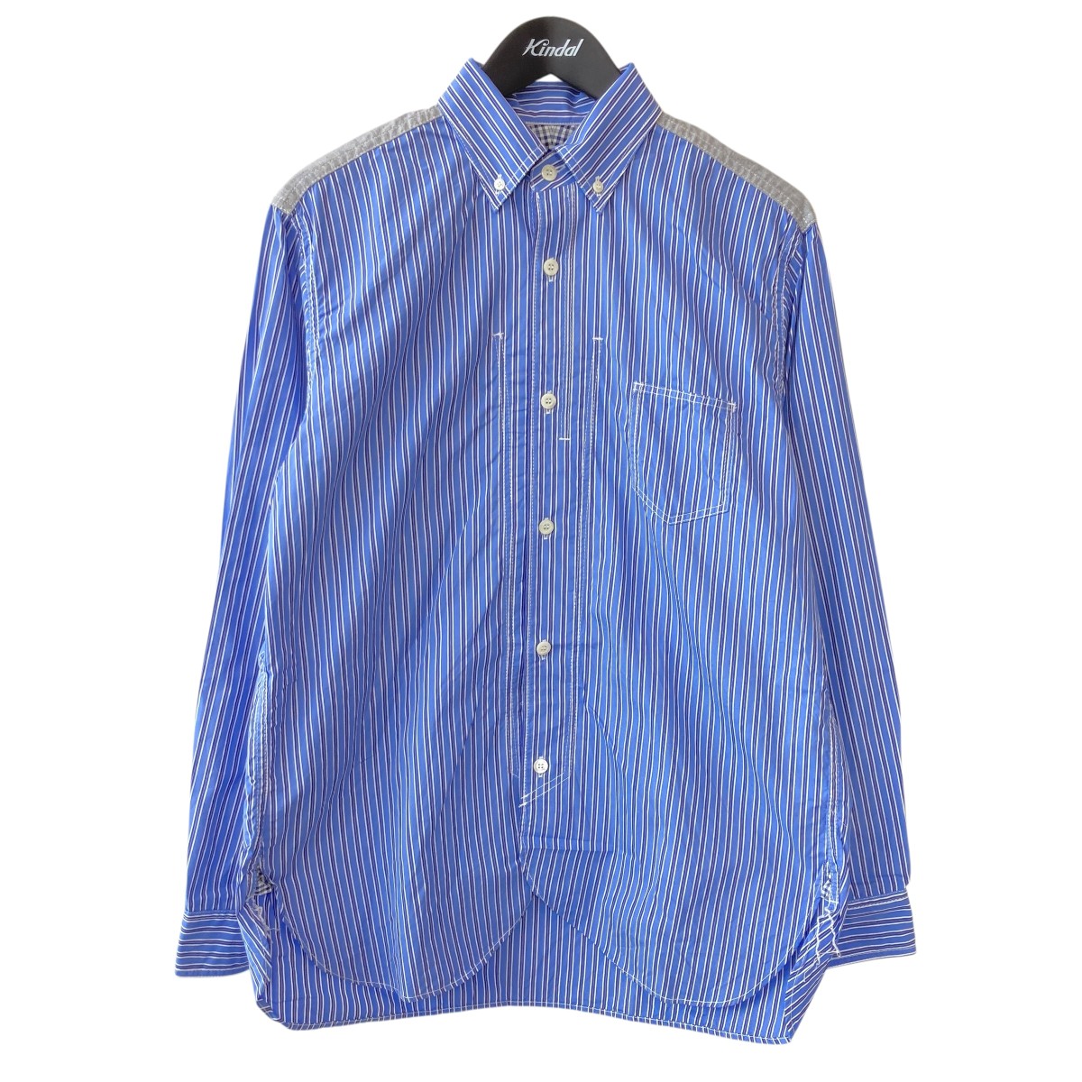 【中古】JUNYA WATANABE MAN 長袖プルオーバー WH-B014 青色、薄墨色 大きさ：XS 【050626】（ジュンヤワタナベマン）