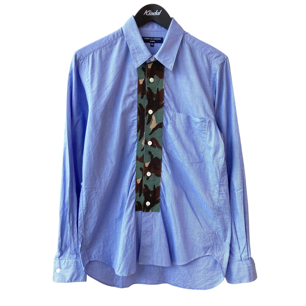 【中古】COMME des GARCONS HOMME 読み合わせる 長袖プルオーバー HI-B009 青色 大きさ：XS 【050626】（コムデギャルソンオム）