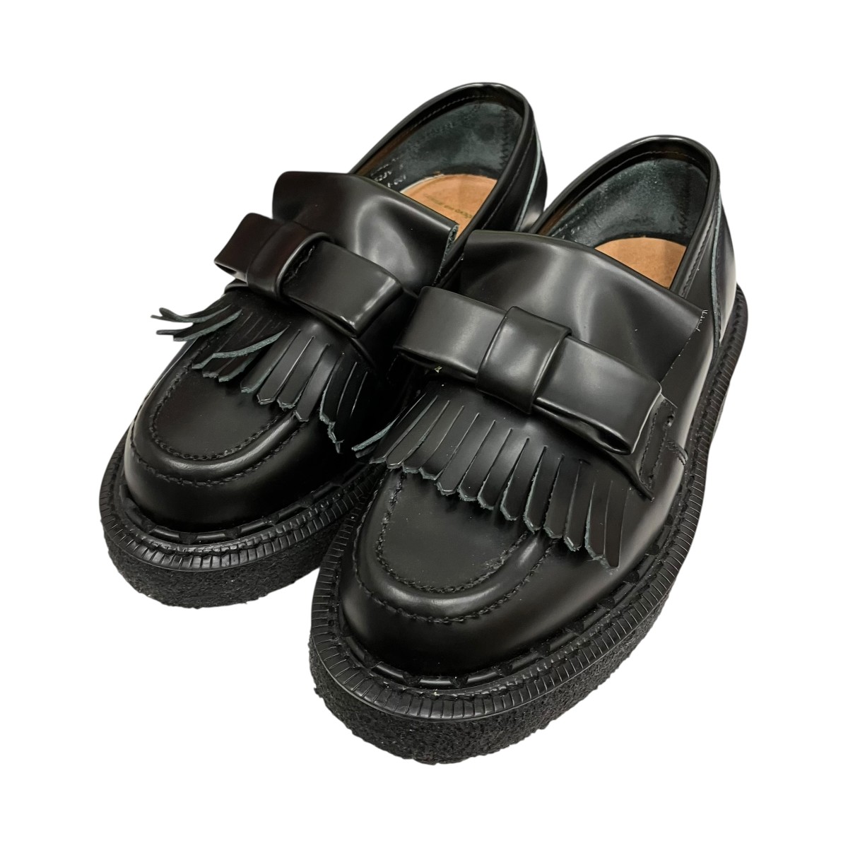 【中古】COMME des GARCONS×GEORGE COX タッセルローファー NQ-K101-001 黒いこと 大きさ：- (約23-23.5珊) 【050626】（コムデ給仕×ジョージコックス）