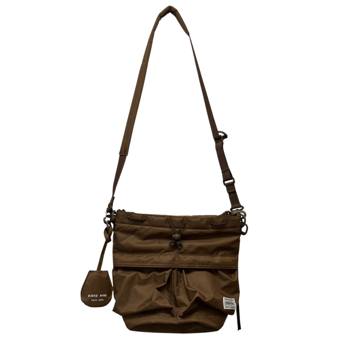 【中古】PORTER×HYKE 25AW 2WAY TOTE BAG HYKE Edition 2WAYナイロンショルダーバッグ 赤銅色 大きさ：FREE 【040626】（ボーイ×山歩き）