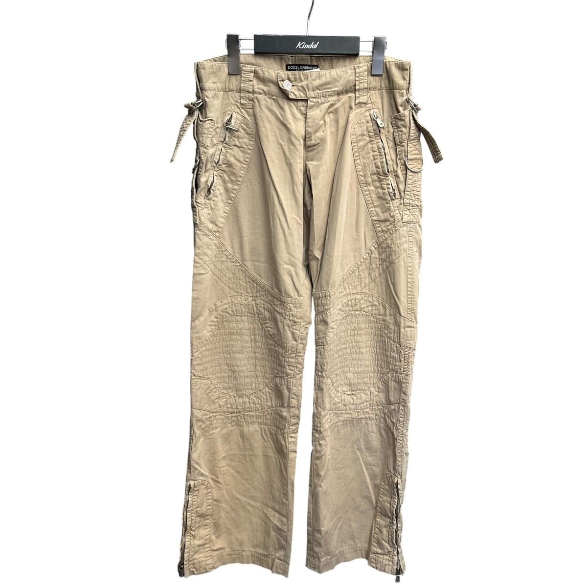 【中古】DOLCE & GABBANA 00S パラシュートカーゴパンツ VP09T/8041 ベージュ サイズ:44 【040626】(ドルチェアンドガッバーナ)|ブランド古着のカインドオル