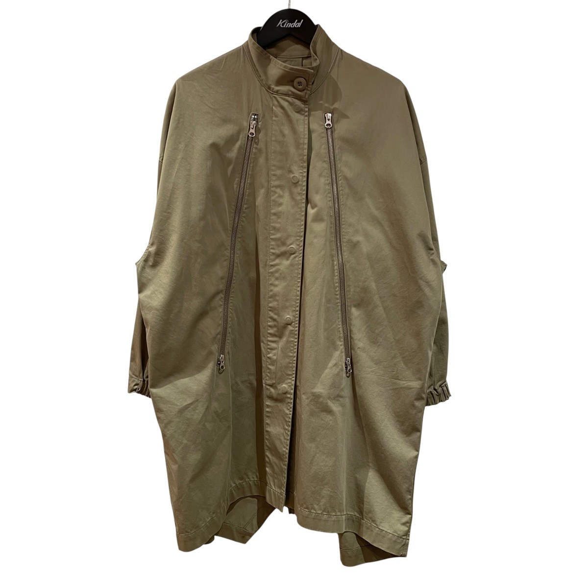 【中古】MM6 Maison Margiela 21AW 八の字  5ジップモッズコート ステンカラー厚地の外套 S52AM0170 緑であること 大きさ：36 【040626】（マルタンマルジェラ）