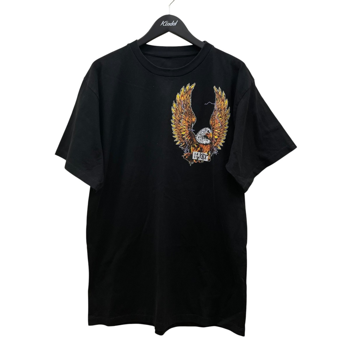 【中古】MM6 Maison Margiela 6 Eagle ティーシャツ S52GC0215 黒いこと 大きさ：S 【040626】（マルタンマルジェラ）