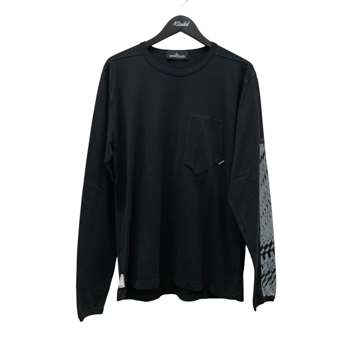 【中古】STONE ISLAND shadow project 長袖ティーシャツ 711920214 黒いこと 大きさ：L 【040626】（ストーンアイランド）