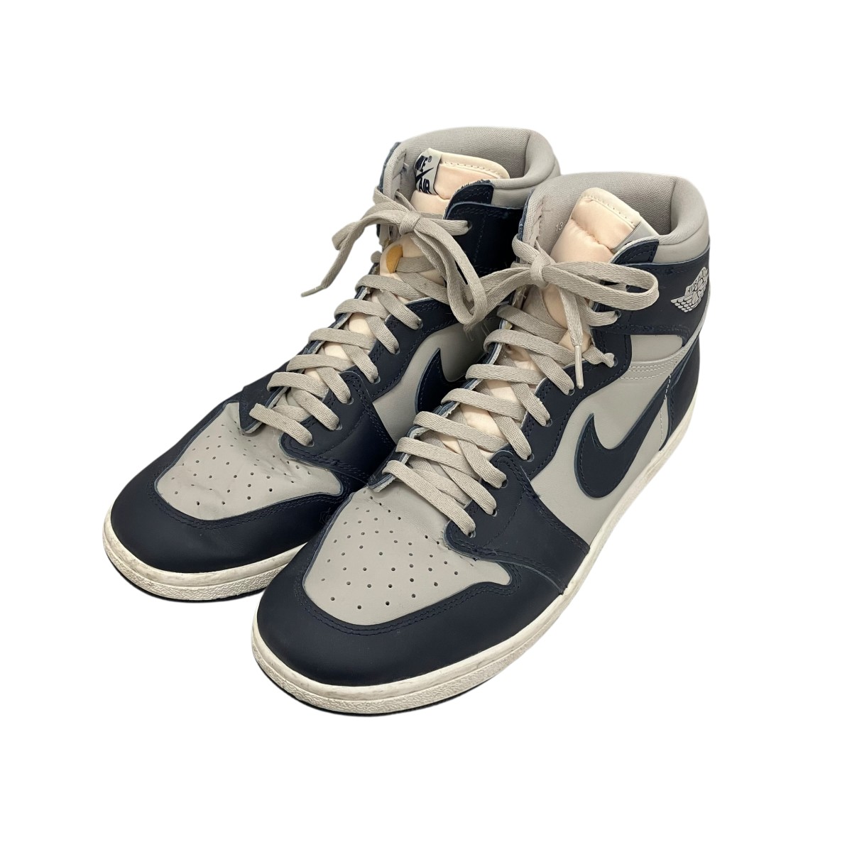 【中古】NIKE 【AIR JORDAN 1 HIGH 85】 ハイカットスニーカー BQ4422-400 薄墨色×米国海軍 大きさ：31珊 【040626】（ナイキ）