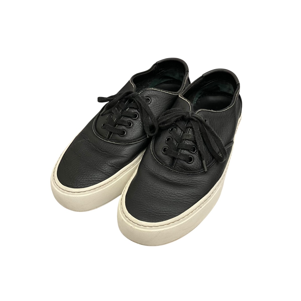 【中古】Saint Laurent Paris レザーローカットスニーカー 5874 黒いこと 大いさ：41 【040626】（サンローランパリ）