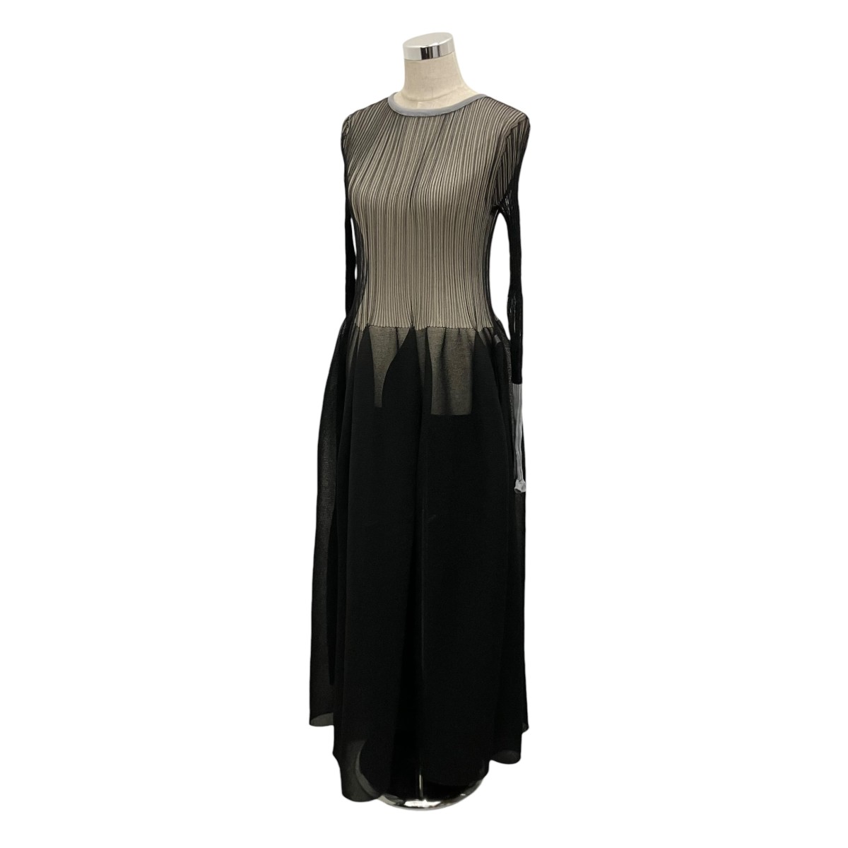 【中古】CFCL 【POTTERY LUCENT DRESS】 メッシュニットワンピース3 CF005KH046 黒いこと 大きさ：3 【040626】（シーエフシーエル）