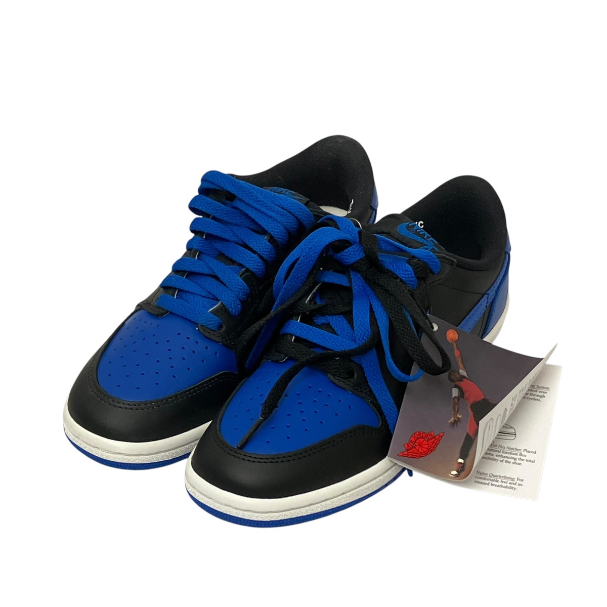 【中古】NIKE AIR JORDAN 1 LOW 85 スニーカー IB1981-004 黒いこと×青色 大きさ：25.5糎 【050626】（ナイキ）