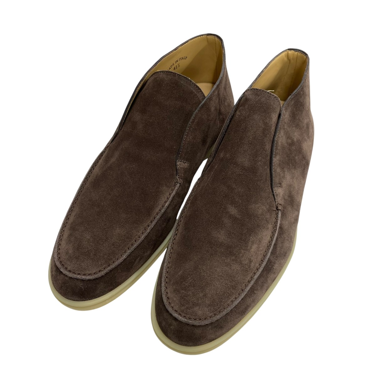 【中古】LORO PIANA スウェードシューズ 赤銅色 大きさ：41 1/2 【050626】（ロロ・ピアーナ）