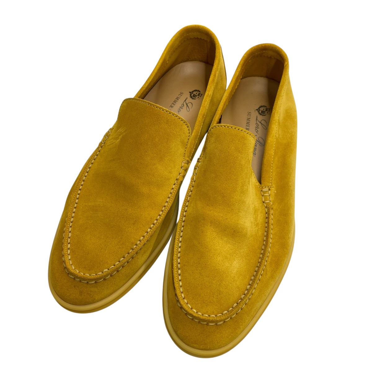 【中古】LORO PIANA スリッポン 黄色 大きさ：42 【050626】（ロロ・ピアーナ）