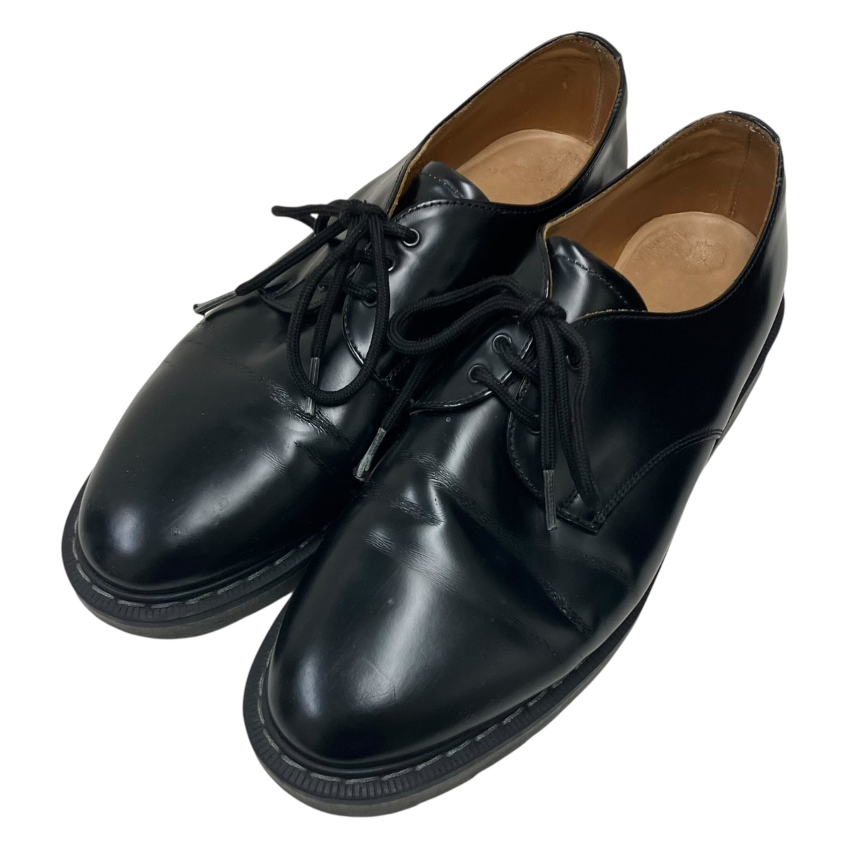 【中古】solovair なめし革シューズ 黒いこと 大きさ：9 【050626】（ソロヴェアー）