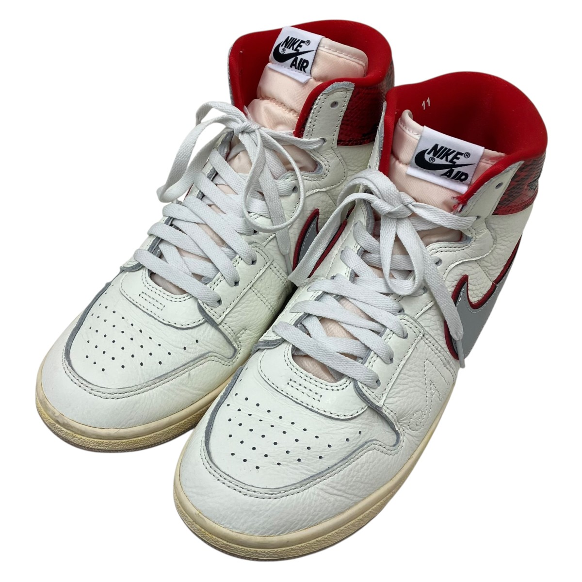 【中古】NIKE×AWAKE NY Jordan Air Ship SP ハイカットスニーカー 白いこと×赤いこと 大きさ：29珊 【050626】（ナイキ）