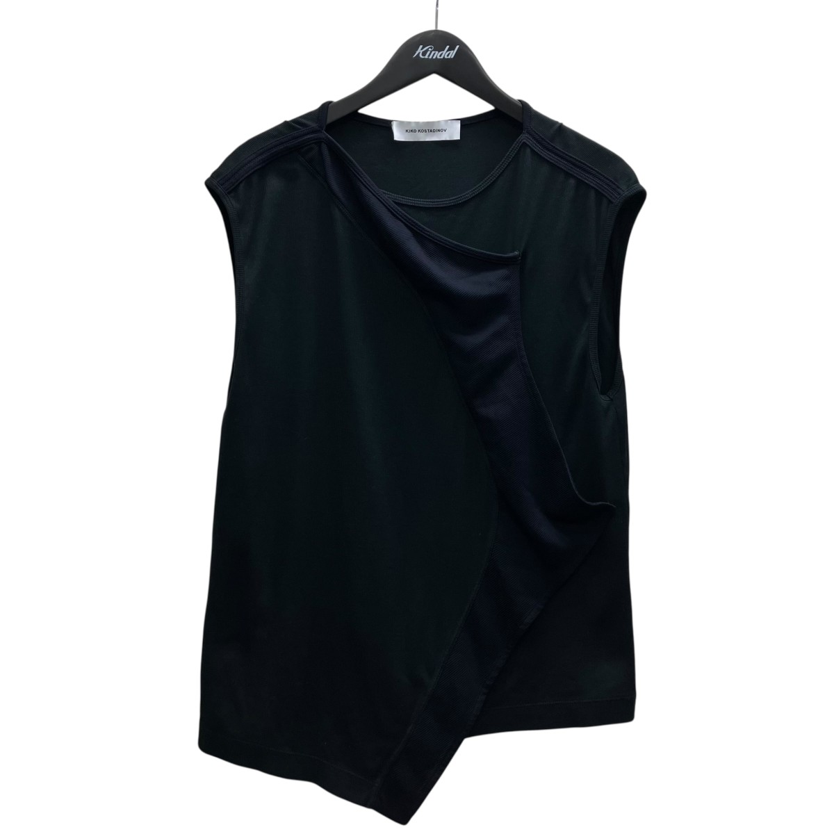 【中古】Kiko Kostadinov ノースリーブカットソー 黒いこと 大きさ：46 【050626】（キココスタディノフ）
