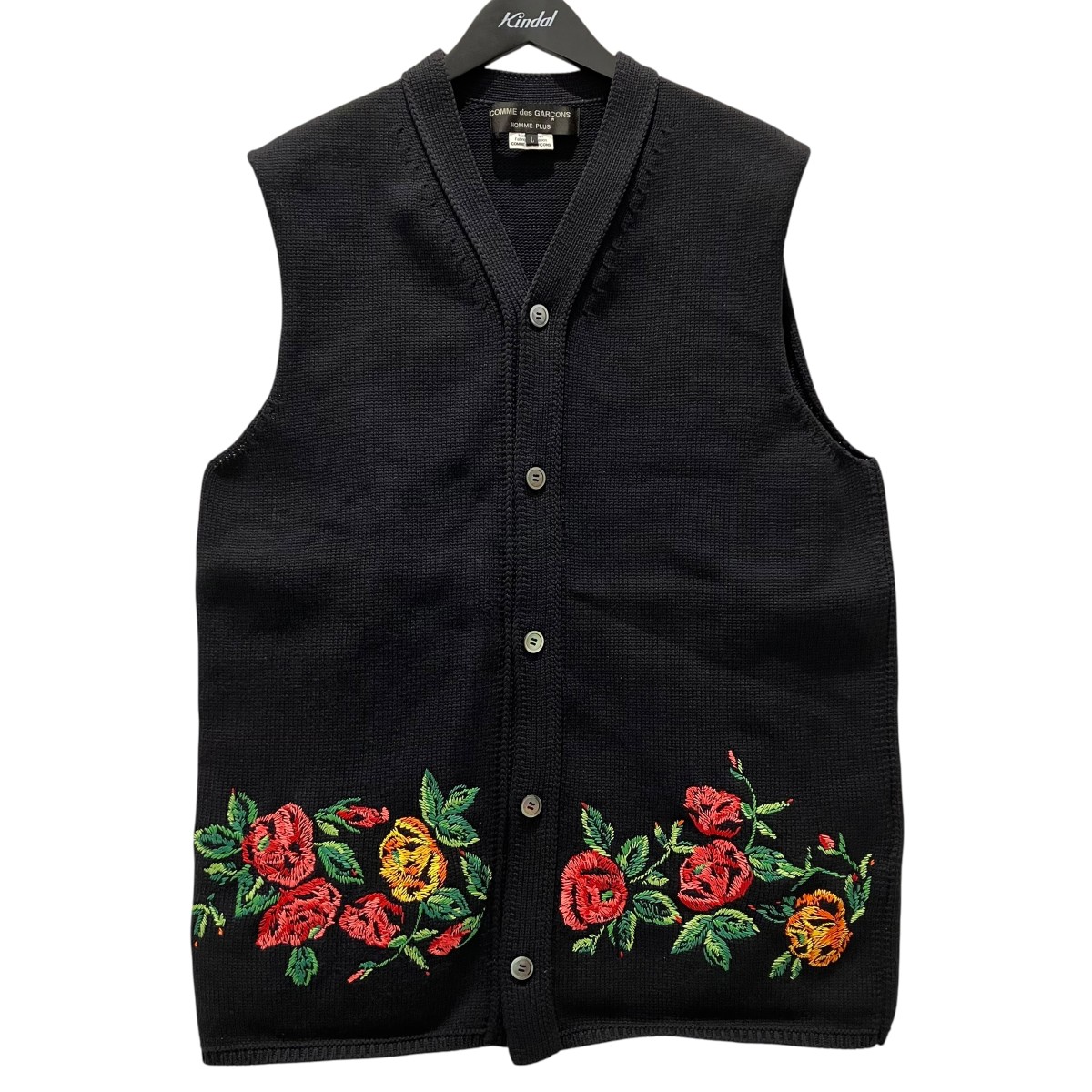 【中古】COMME des GARCONS HOMME PLUS 22SS 編み物より良い PI-N007 黒いこと 大きさ：L 【050626】（コムデギャルソンオムプリュス）