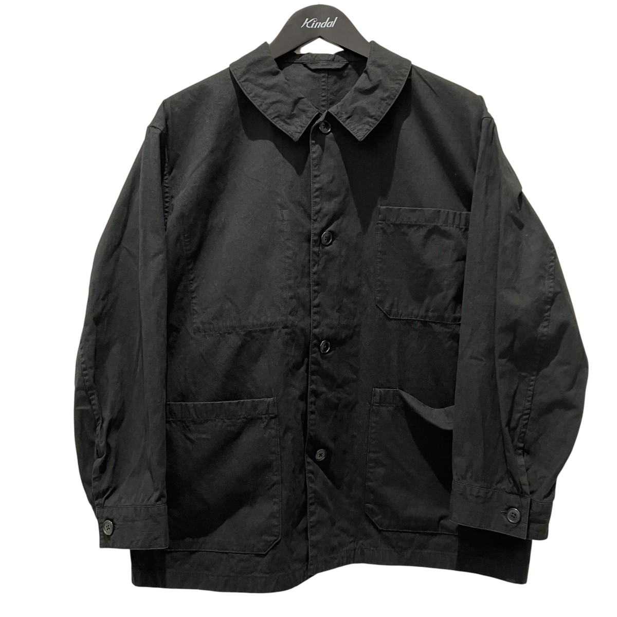 【中古】Charpentier de Vaisseau ガーメントダイコットンカバーオール 取りまかなう櫂 黒いこと 大きさ：1 【050626】（シャルパンティエ・ドゥ・ヴェッソ）
