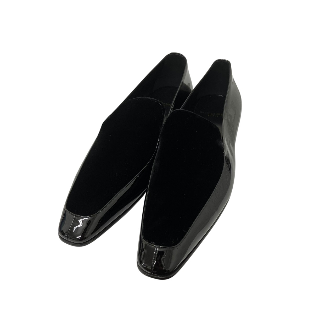 【中古】Saint Laurent Paris スエードコンビローファー 黒いこと 大きさ：44 【050626】（サンローランパリ）