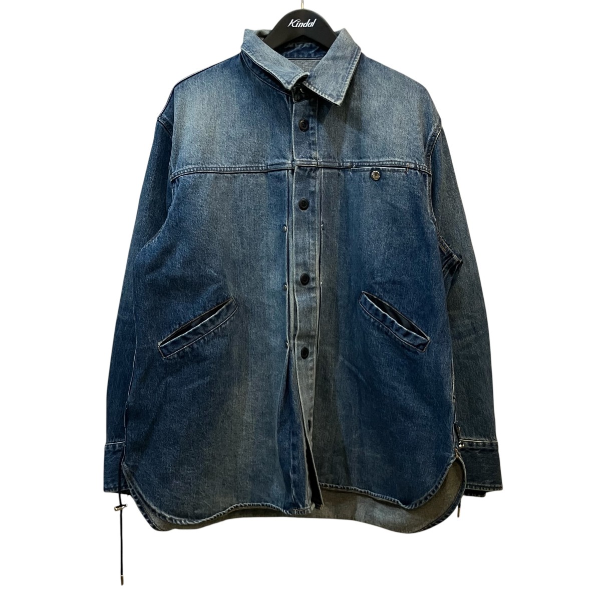 【中古】Tamme 26SS 「SAMPLE DENIM TRUCKER SHIRT」 ジーンズプルオーバー インディゴ 大きさ：II 【050626】（タム）