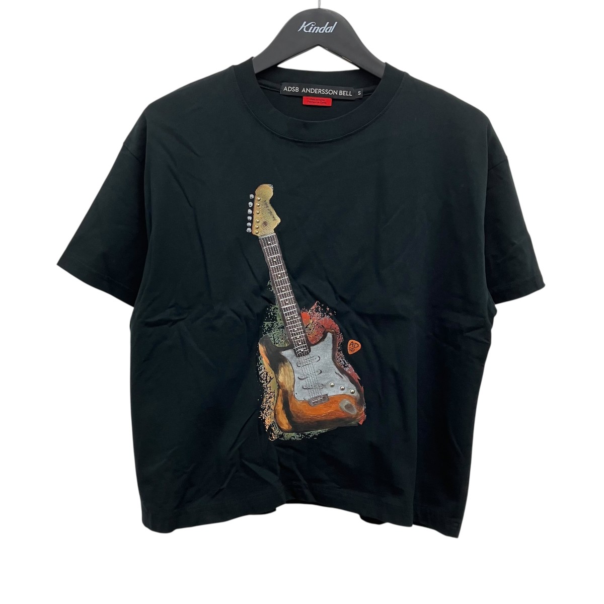 【中古】ANDERSSON BELL Unisex Guitar T-Shirt Ｔシャツ 黒いこと 大きさ：S 【050626】（アンダースンベル）