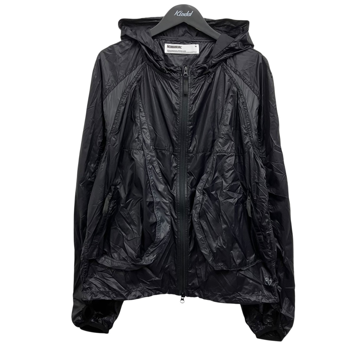 【中古】NOMANUAL LIGHT SLASH JACKE スラッシュ上衣 黒いこと 大いさ：M 【050626】（否ハウツー物）