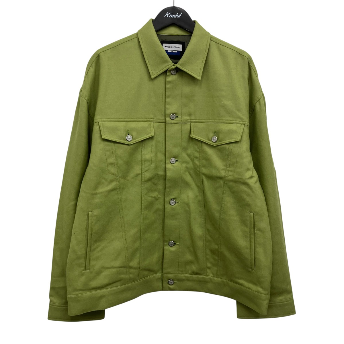 【中古】MAISON SPECIAL Prime-Over 3rd Jacket 3RD上衣 緑であること 大いさ：2 【050626】（メゾンスペシャル）