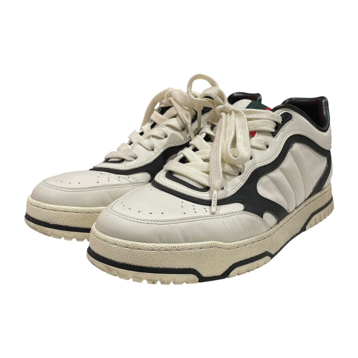 【中古】GUCCI 24AW リウェブ ローカットスニーカー 786186 白いこと 大きさ：8 【050626】（グッチ）