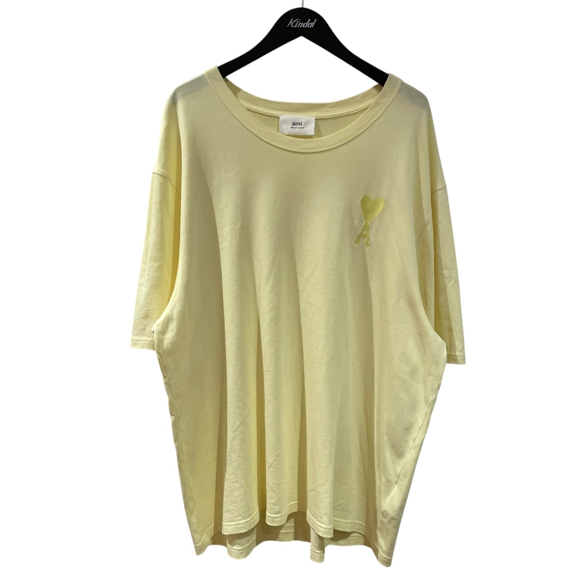 【中古】AMI Alexandre Mattiussi 半袖ティーシャツ E22UTS002．726 黄色 大きさ：XXL 【050626】（アミアレクサンドルマテュッシ）