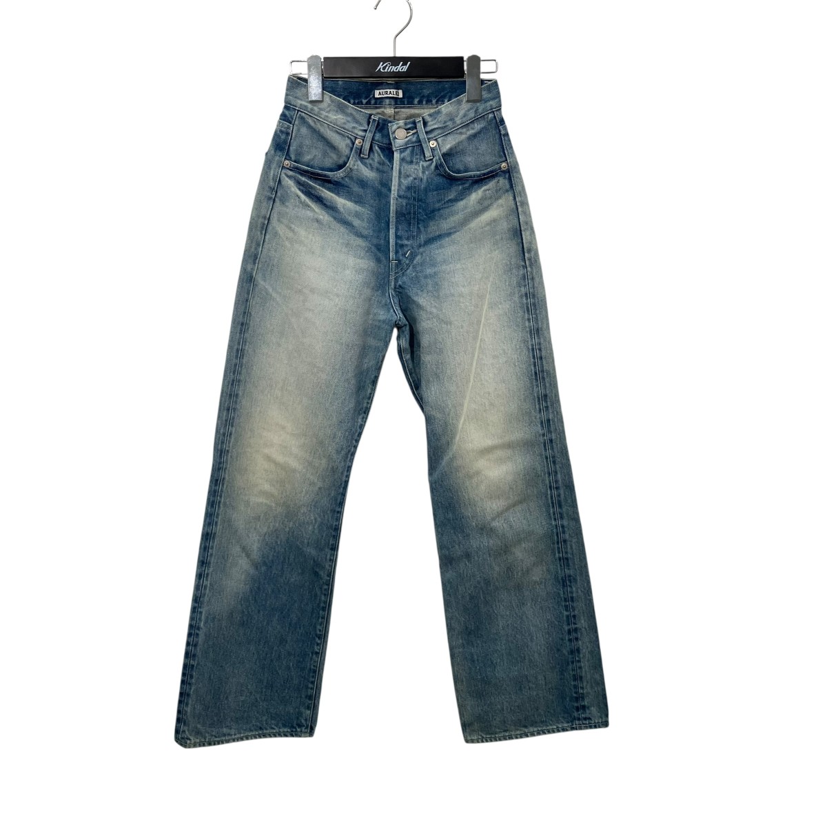 【中古】AURALEE SELVEDGE FADED HEAVY DENIM PANTS ジーンズズボン下 インディゴ 大きさ：24 【050626】（オーラリー）