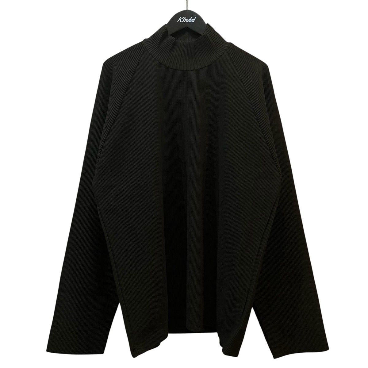 【中古】stein 「GRADATION PLEATS LS」 ハイネック筋目長袖ティーシャツ ST829 ミリタリーカーキ 大きさ：M 【060626】（シュタイン）