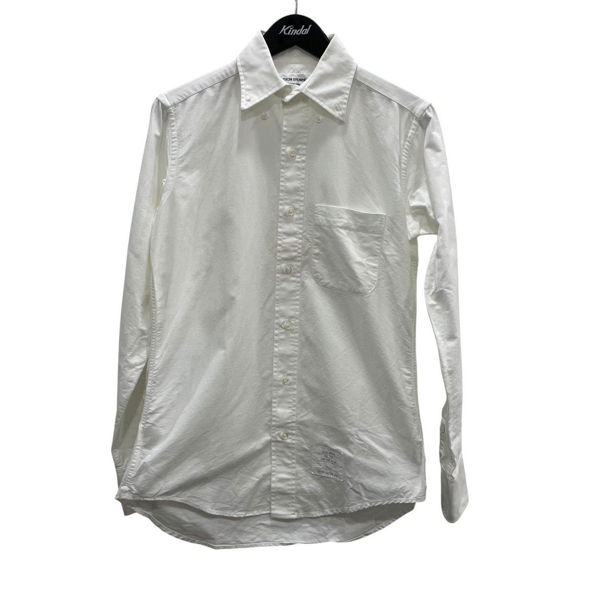 【中古】Thom Browne ボタンダウンシャツ 白いこと 大きさ：0 【060626】（トム・赤銅色）