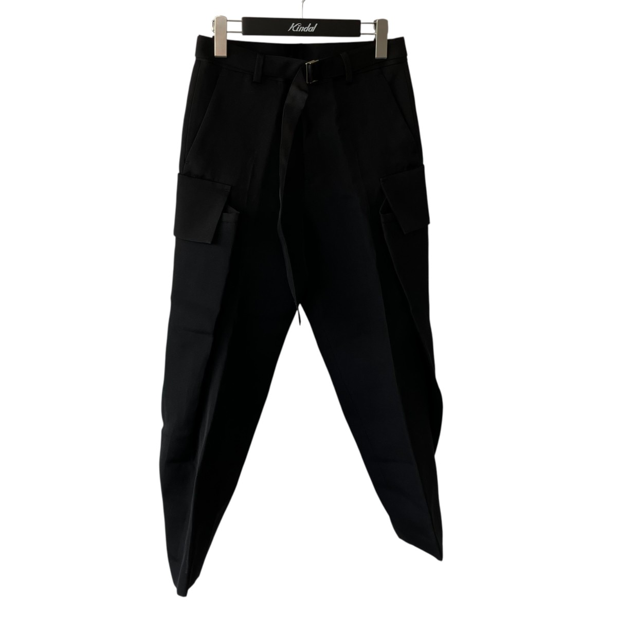 【中古】sacai 25AW Double-Faced Silk Cotton Pants カーゴパンツ 25-08096 黒いこと 大きさ：2 【060626】（サカイ）