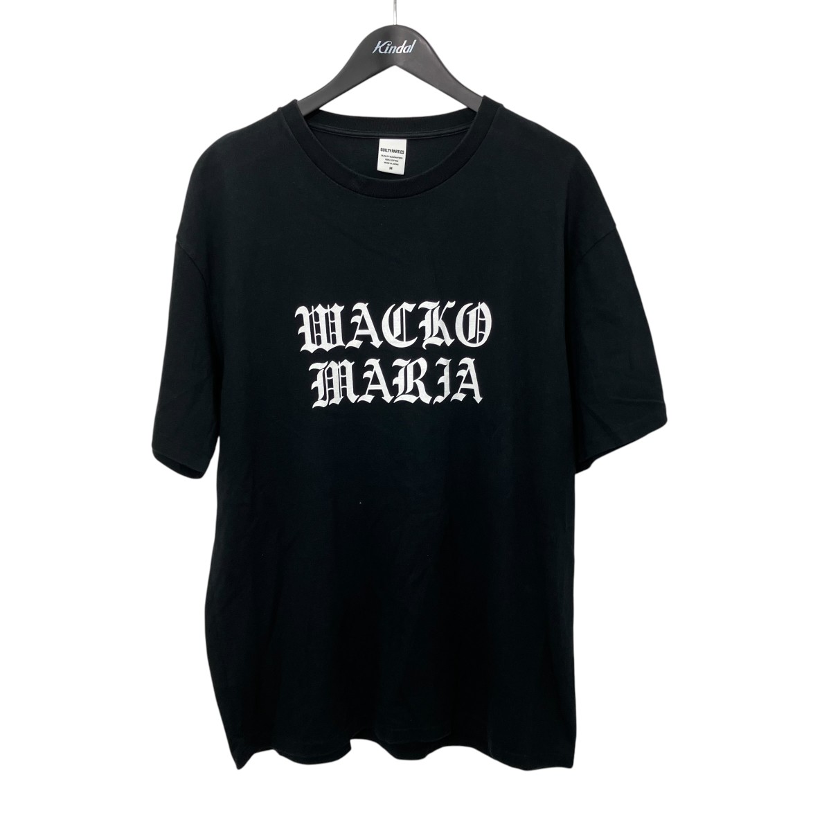 【中古】WACKO MARIA ビックロゴ 半袖ティーシャツ 黒いこと 大きさ：M 【060626】（ワコマリア）
