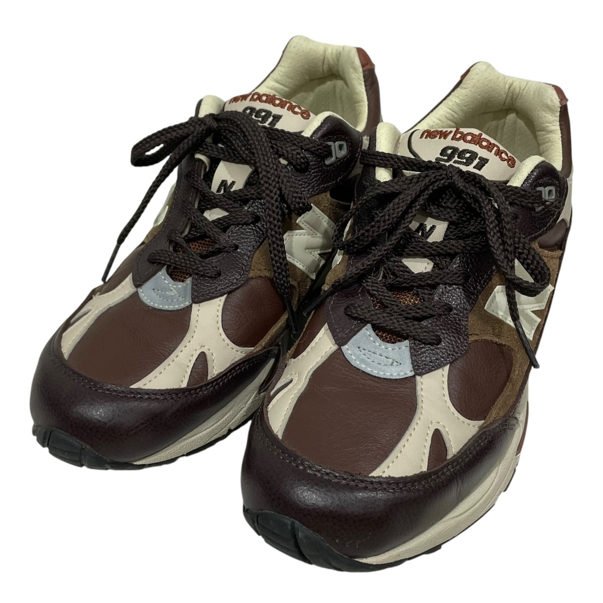 【中古】NEW BALANCE スニーカー M991GBI MADE IN ENGLAND ベージュ・赤銅色 大きさ：8 【060626】（ニュー平衡にする）