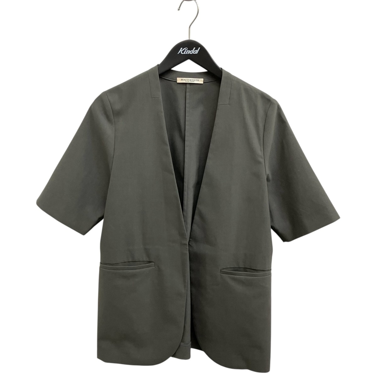 【中古】BEAUTY＆YOUTH UNITED ARROWS 半袖上衣 1622-144-1056 薄墨色 大きさ：S 【060626】（ビューティアンドユースユナイテッドアローズ）