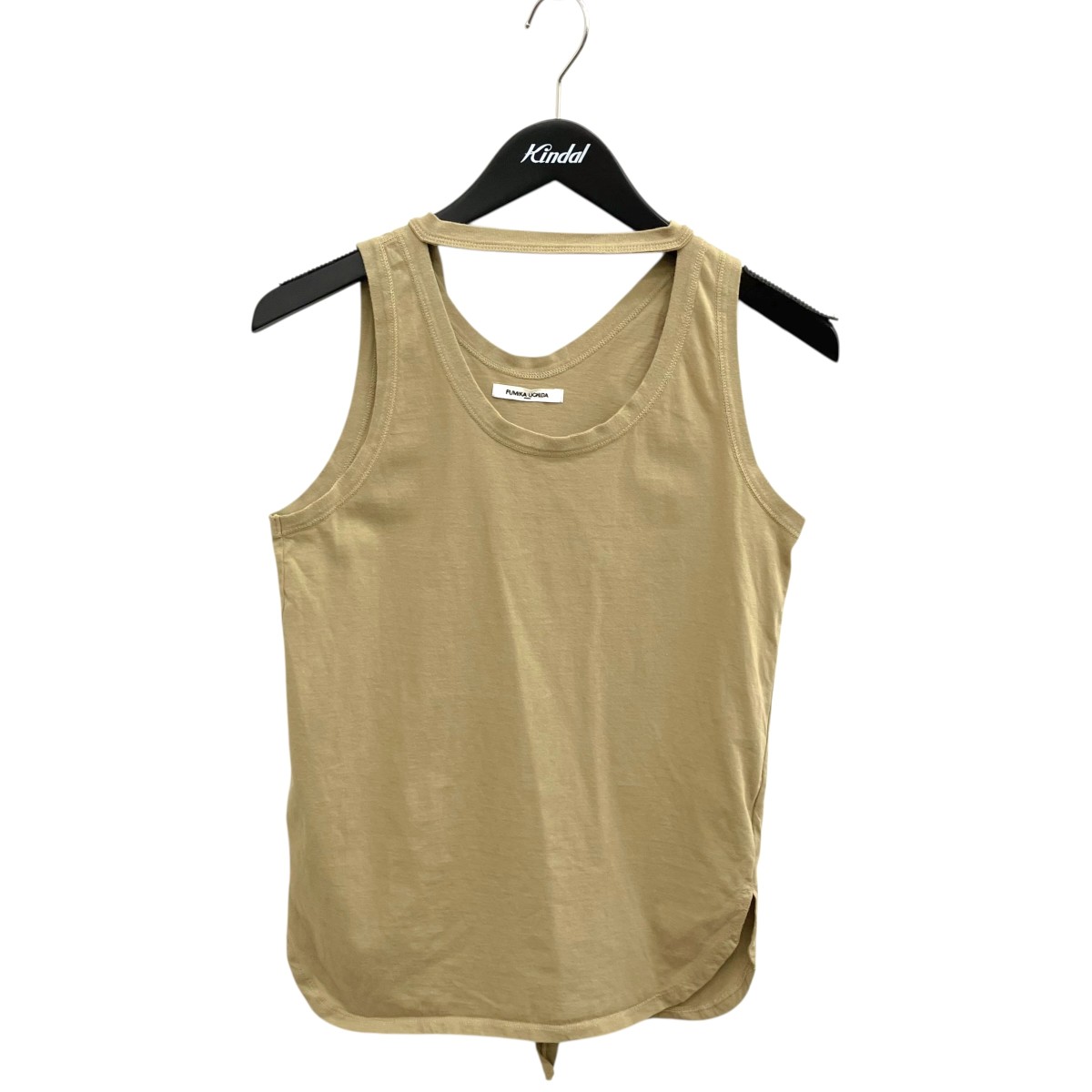【中古】FUMIKA UCHIDA Double-neck Sleeveless Top 貯蔵タンクとっ始め FU-Vsp-CS003 ベージュ 大きさ：M 【060626】（フミカウチダ）