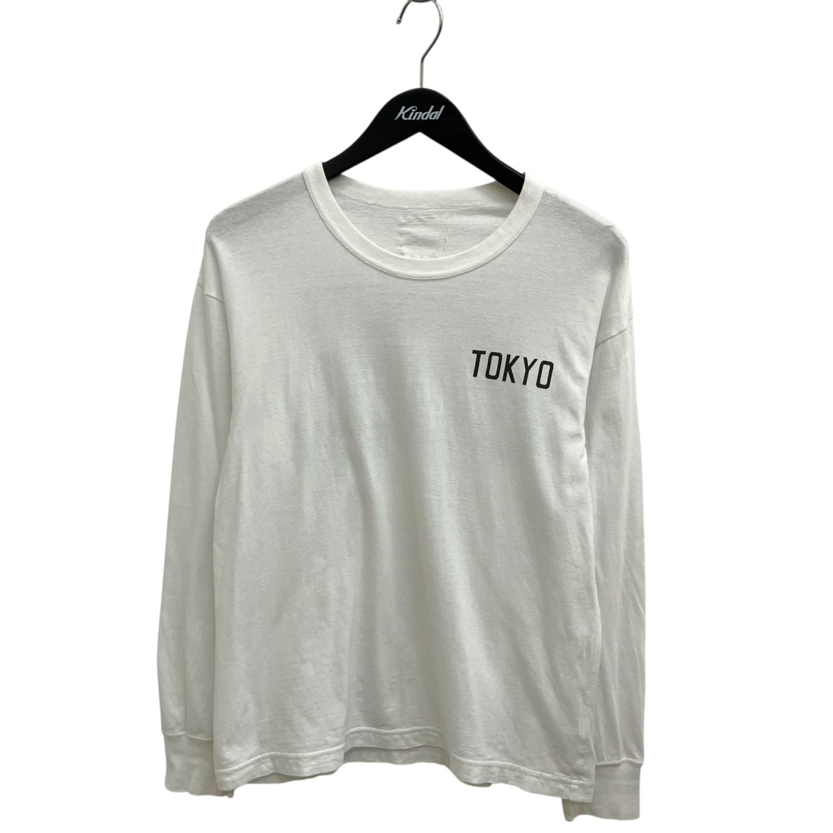 【中古】VISVIM JUMBO TEE LS IN QUALITY WE TRUST TOKYO 長袖ティーシャツ 0123305010003 白いこと 大きさ：0 【060626】（ビズビム）