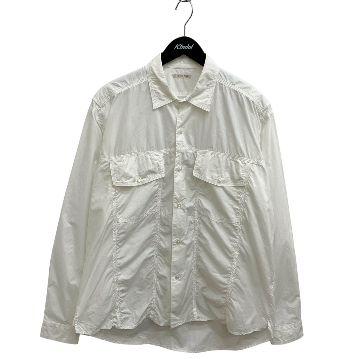 【中古】HEUGN 長袖プルオーバー SHIRT 057 白いこと 大きさ：1 【060626】（ユーゲン）